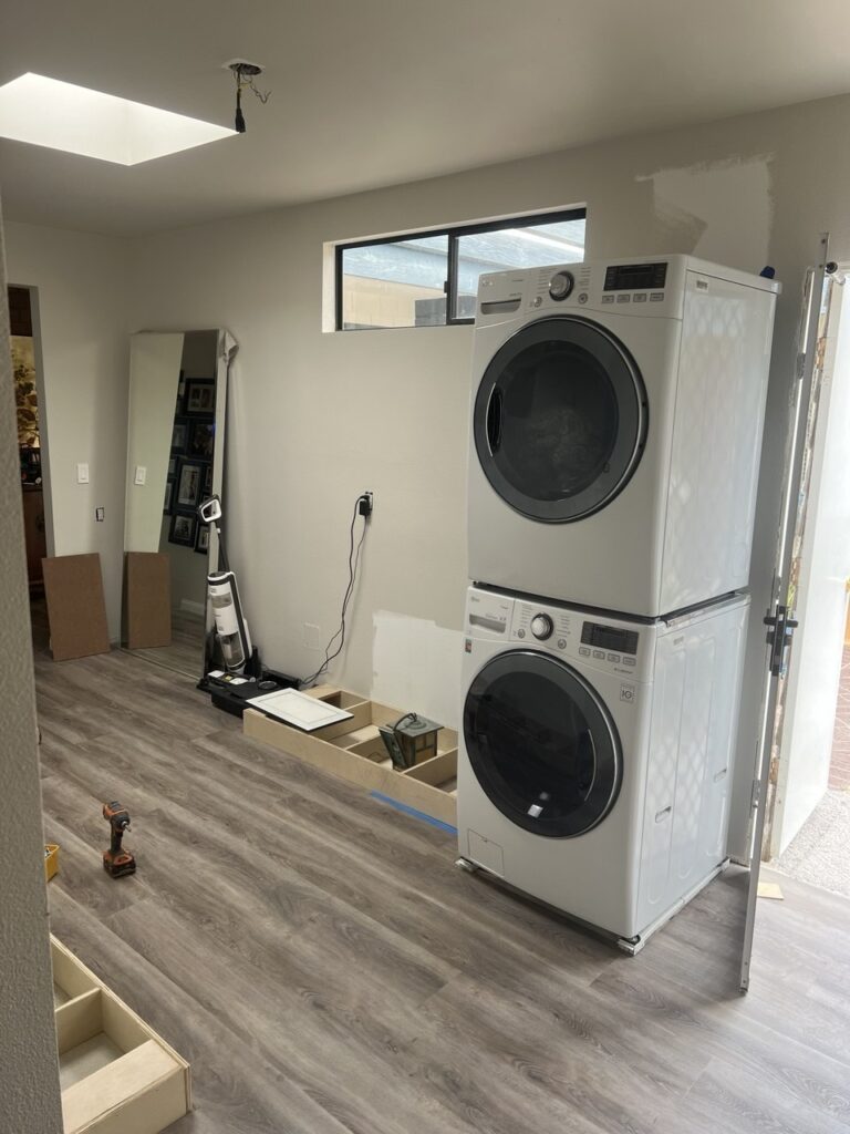 Custom Modern Laundry Room Cabinets – San Marcos, CA