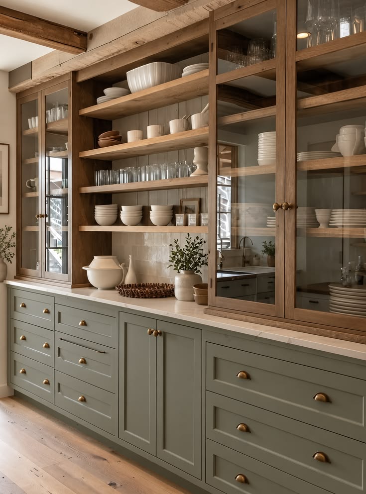 Custom Dining Buffet & Display Hutch